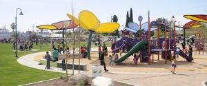 Play area at Gibson Mariposa Park